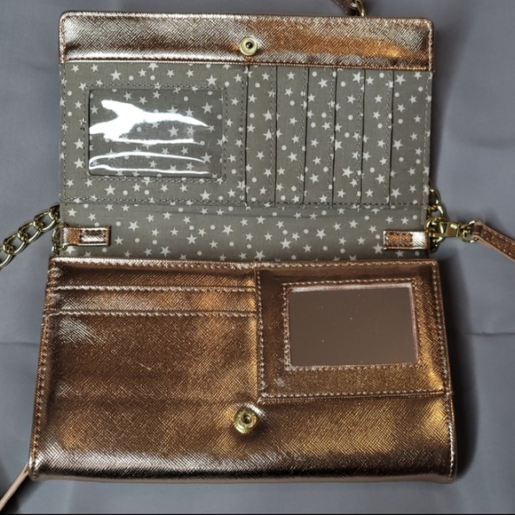 Betsey Johnson Rose Gold Star Crossbody Handbag - Picture 4 of 12